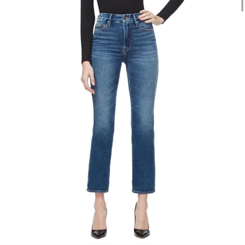 Good American good curve high rise straight jean 2